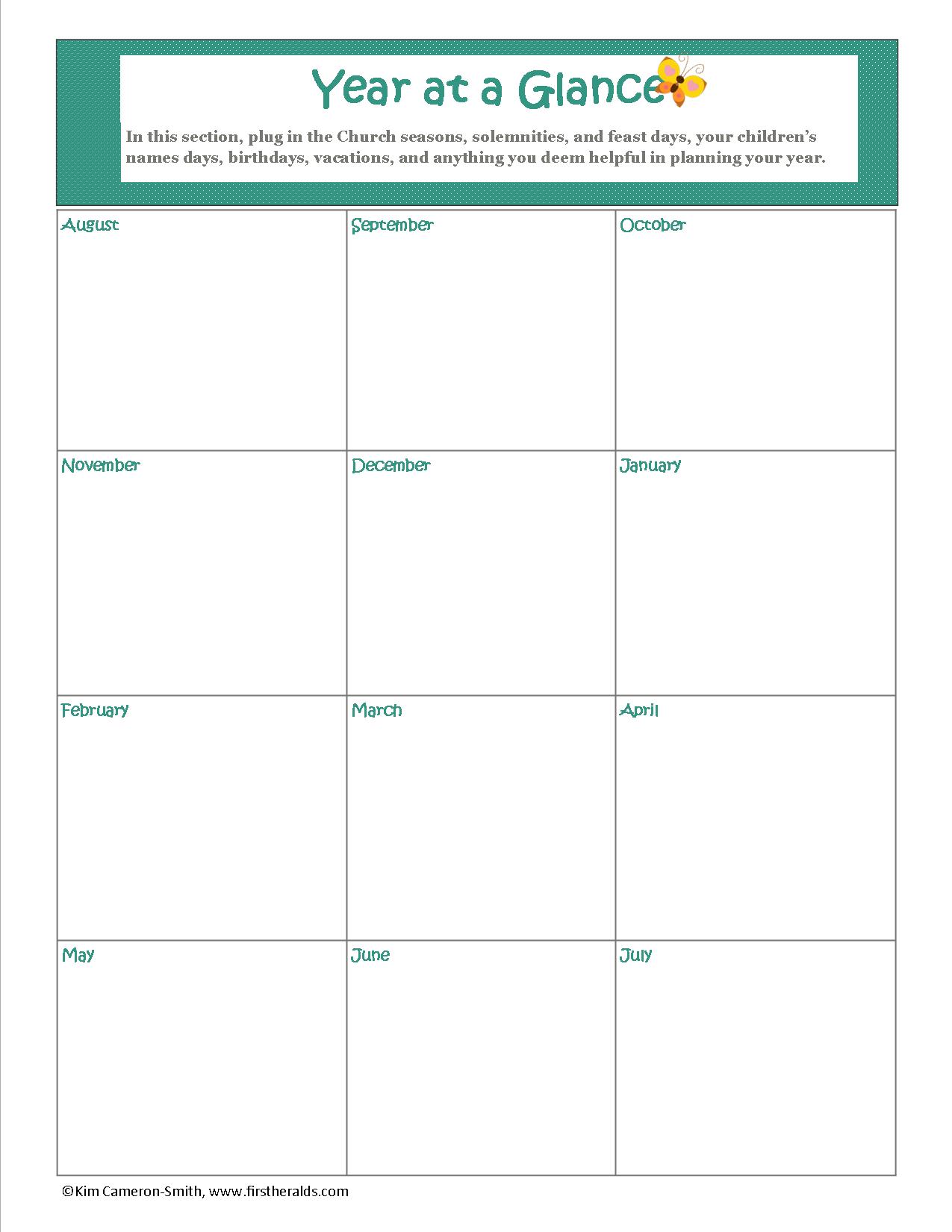 Customized Weekly Planner FIRST HERALDS
