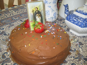 Our St. Dominic tea cake last year