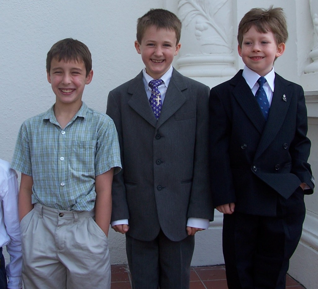 Nick, Eric, and Aidan in 2006